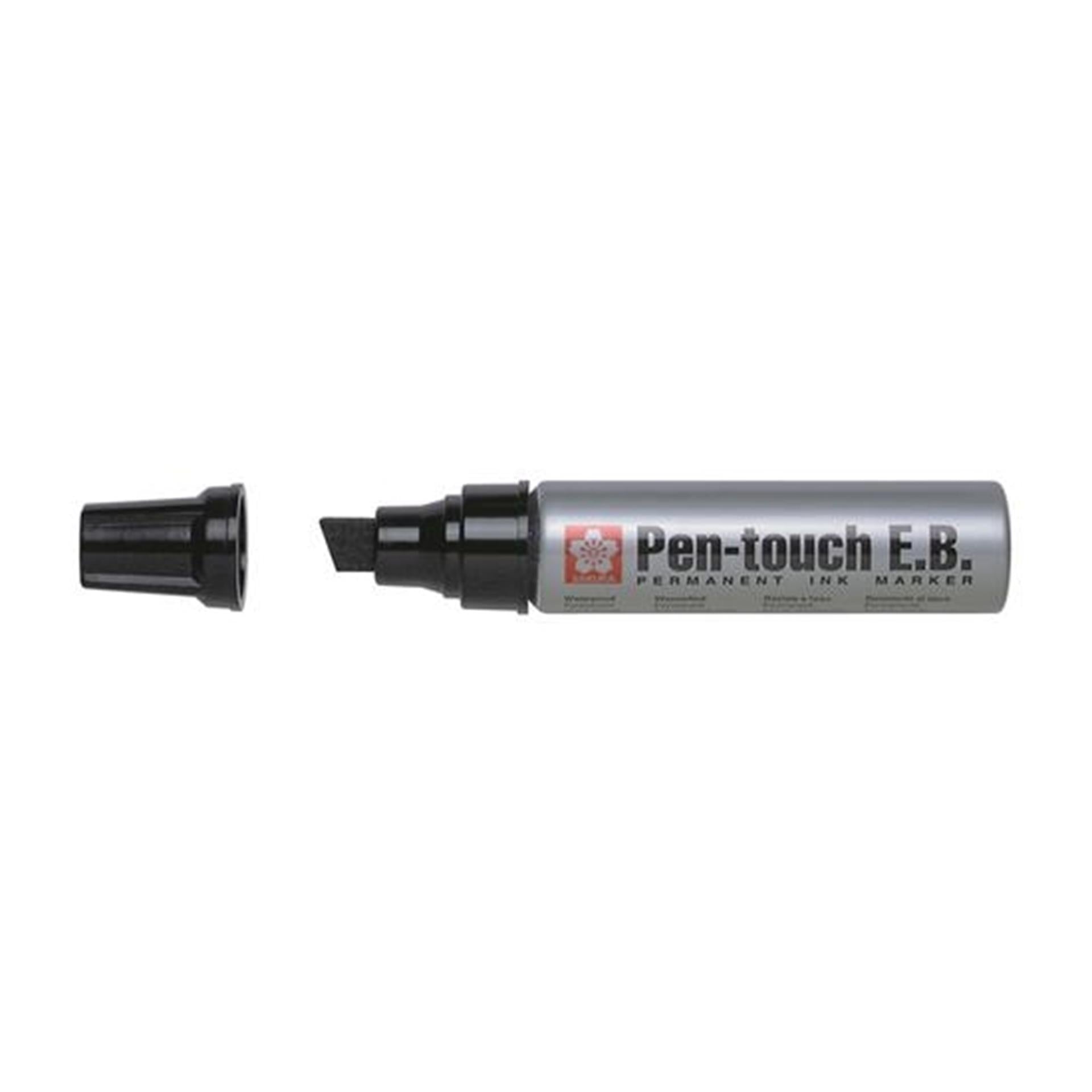 Bruynzeel pentouch marker zwart xtra breed 4st