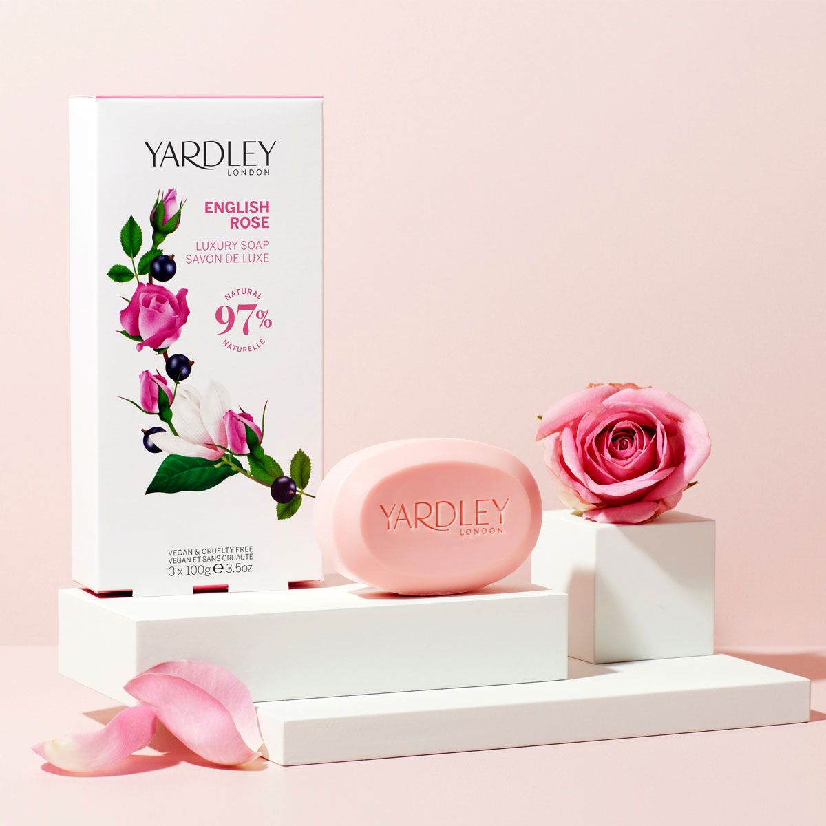 Yardley london english rose zeep 3x100gr.