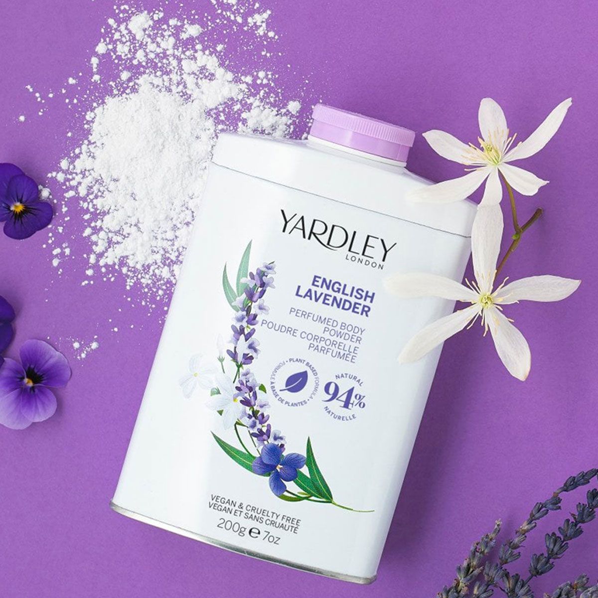 Yardley london engels talkpoeder lavendel 200gr.