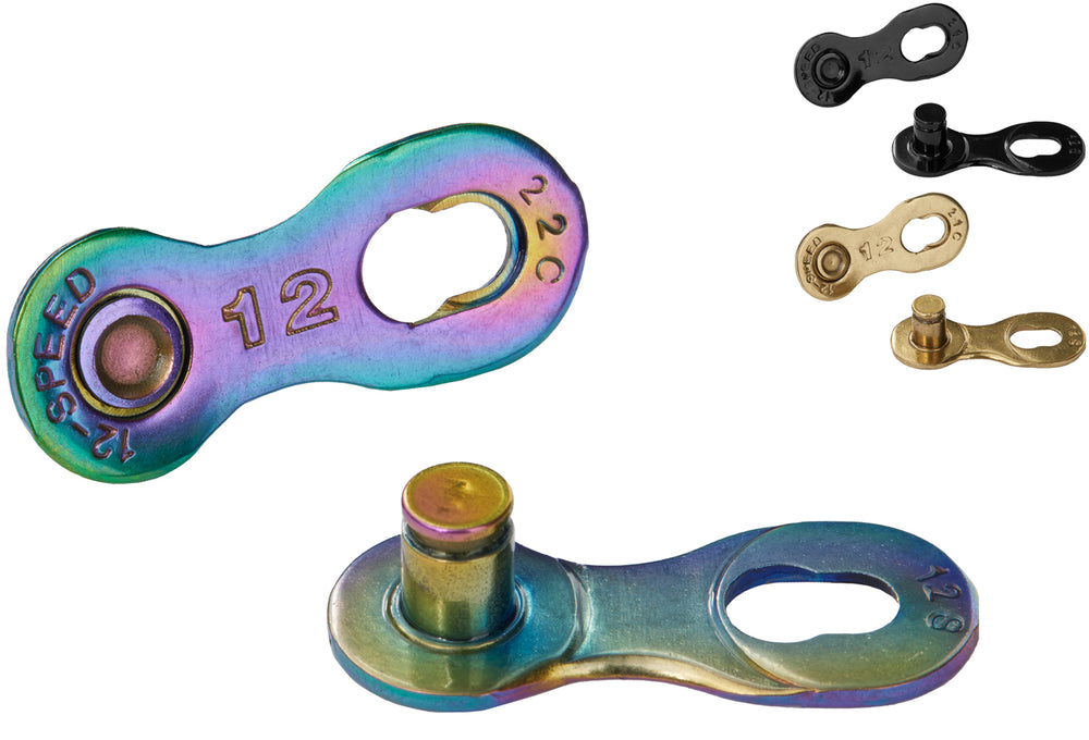Ybn qr safety links 12-speed chain lock | rainbow