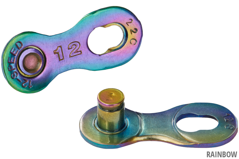 Ybn qr safety links 12-speed chain lock | rainbow