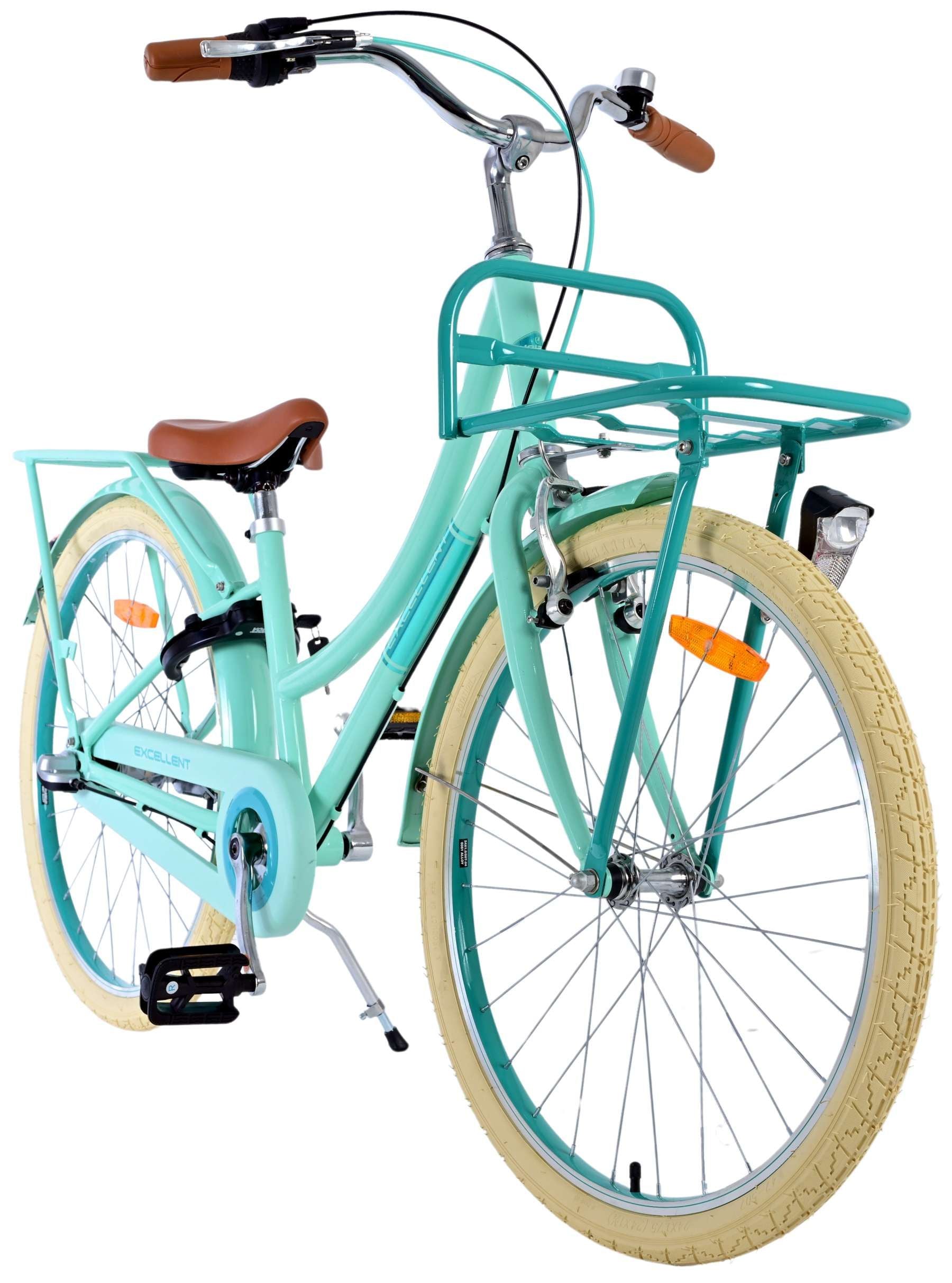 Volare Excellent Kinderfiets - Meisjes - 24 inch - Groen - 3 Versnellingen