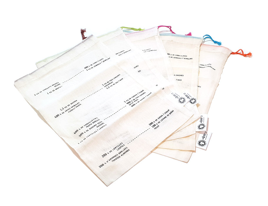 Ah! tafel! groente en fruit zak m - 20x30cm - 5st