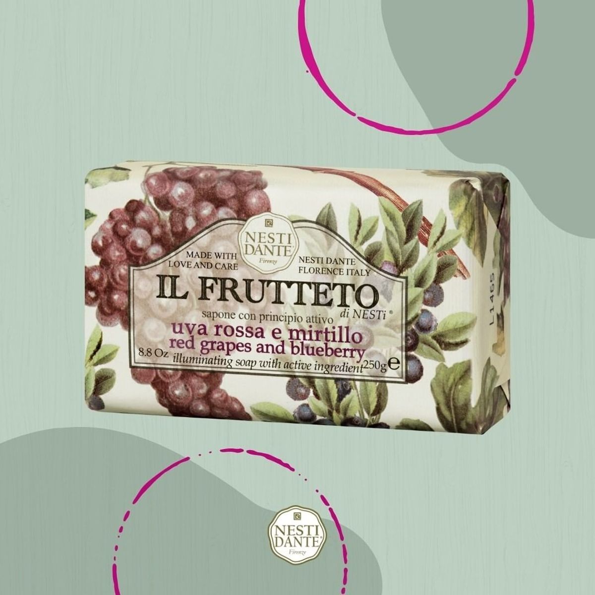 Nesti dante il frutteto rode druiven bosbessenzeep 250gr.