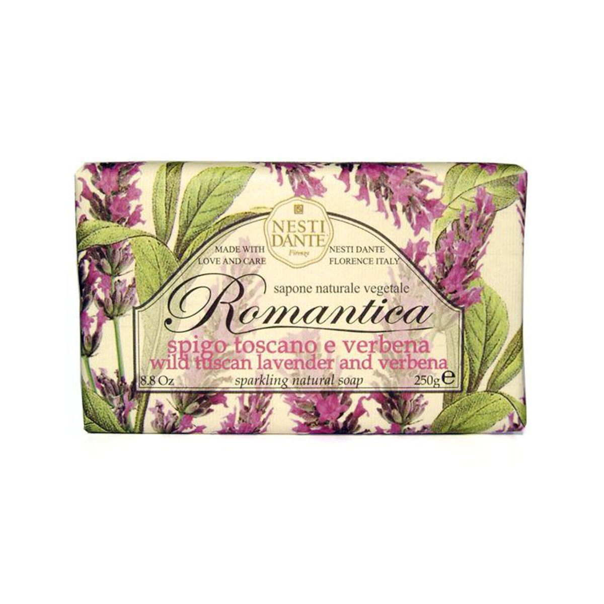 Nesti dante romantica wilde toscaanse lavendel verbena zeep 250gr.