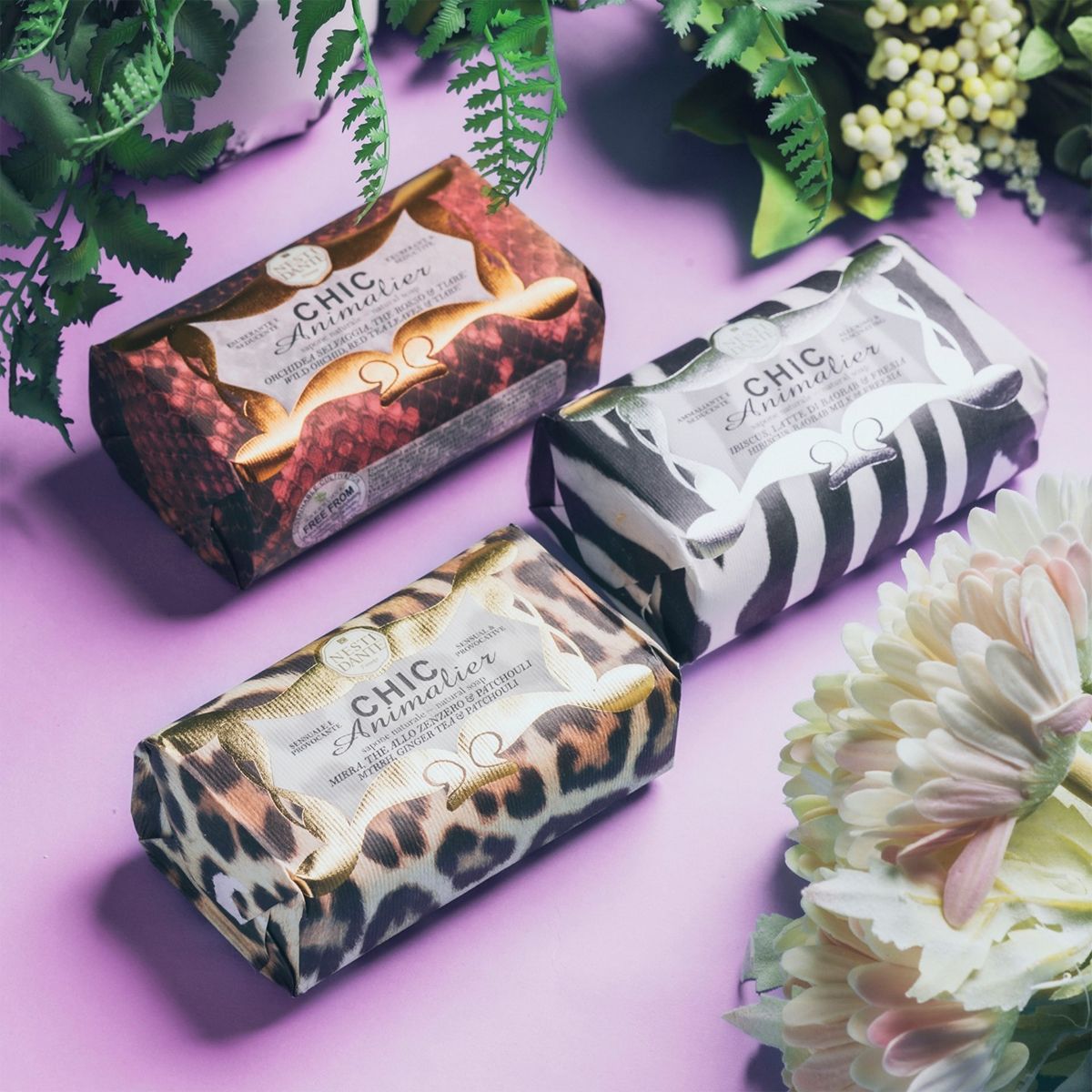 Nesti dante chic animalier mirre gemberthee patchouli zeep 250gr.