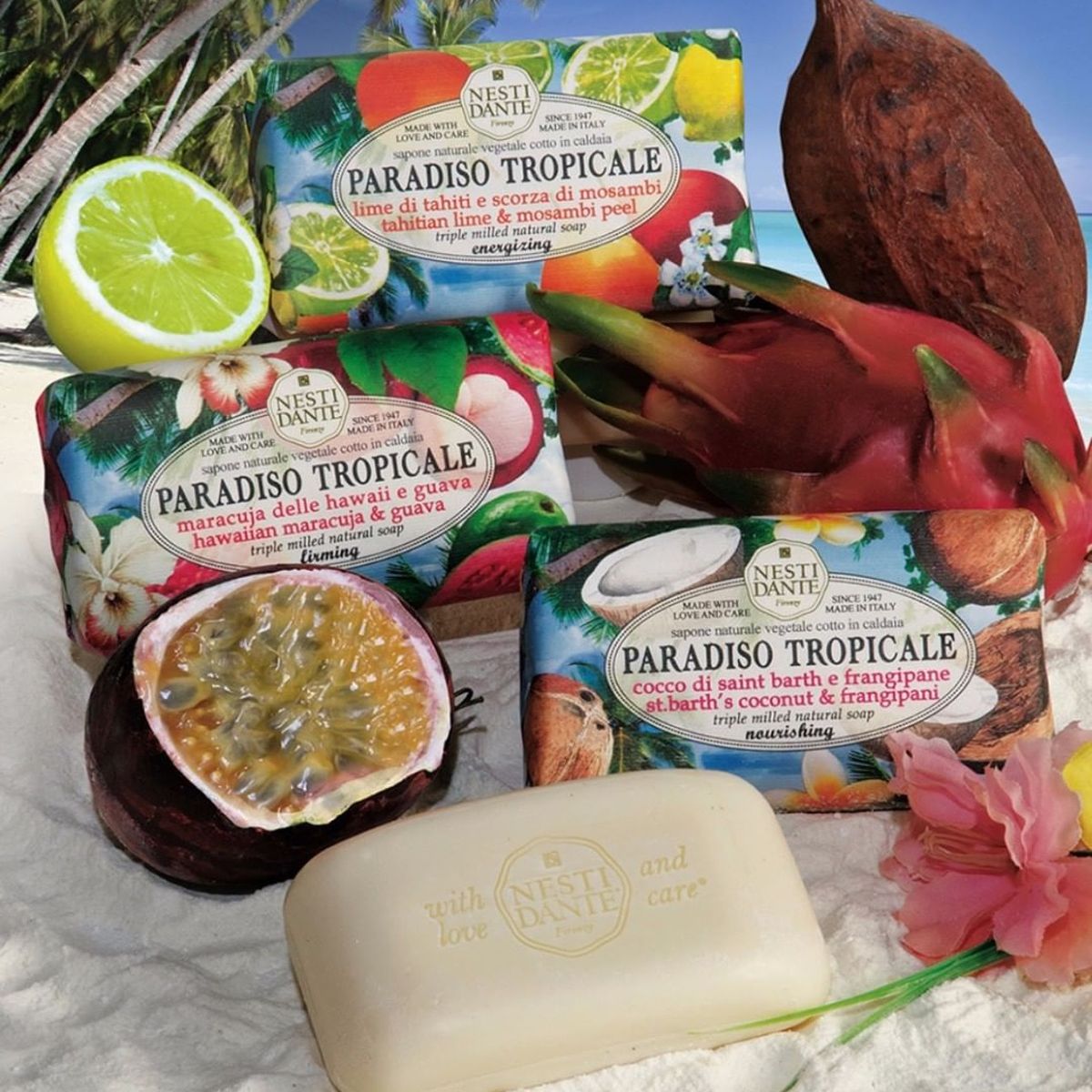 Nesti dante paradiso tropicale kokos frangipani zeep 250gr.
