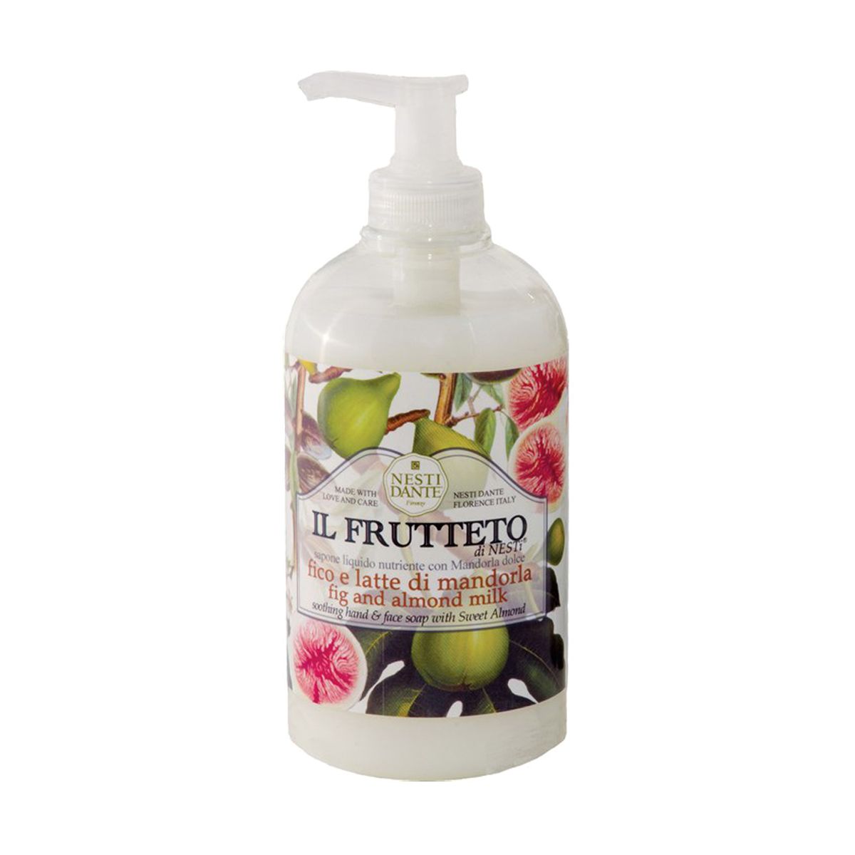 Nesti dante il frutteto vijg amandelmelk zeeppomp 500ml