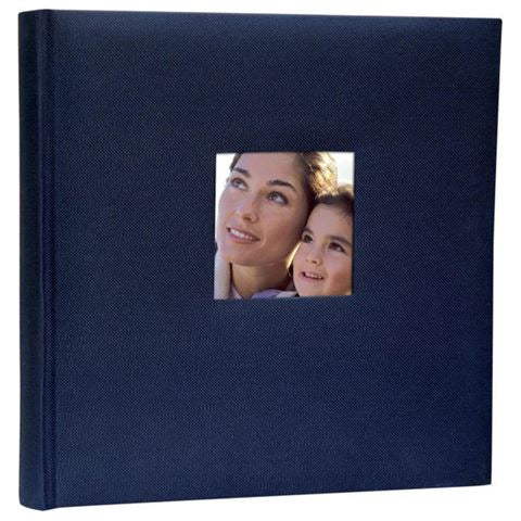 Zep Fotoalbum OB313130 Katoen Con Velina Blauw met 30 vellen 31x31 cm