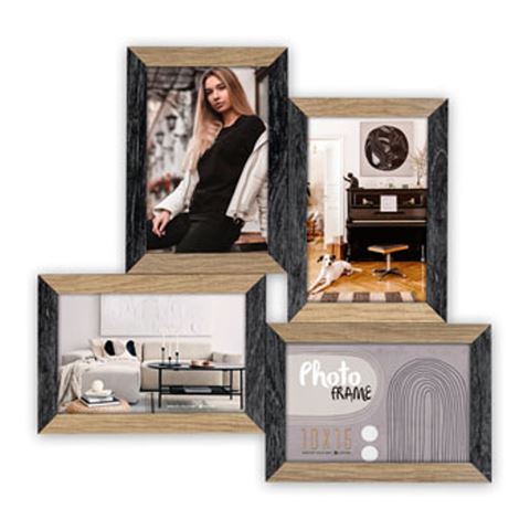 Zep fotolijst dn485b vercelli zwart 4q 4x 10x15 cm