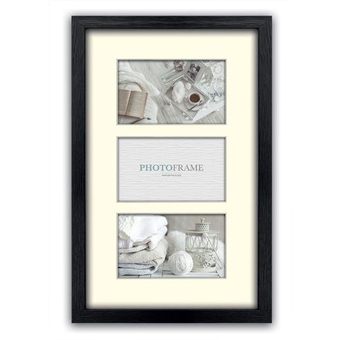 Zep fotolijst v33135 regent 5 zwart 3x 13x18 cm (27x49)