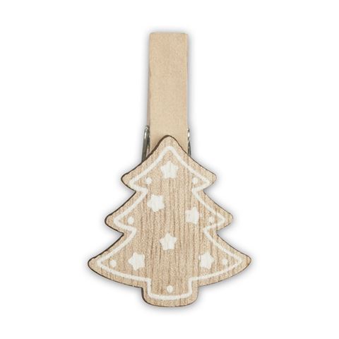 Zep Kerstset Houtklemmen Bruin LK39B 8 Stuks