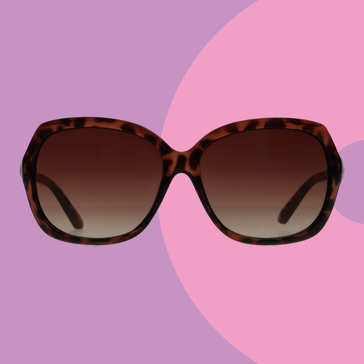 Spectrum zonnebril ovaal groot gradiënt bruin tortoise dames