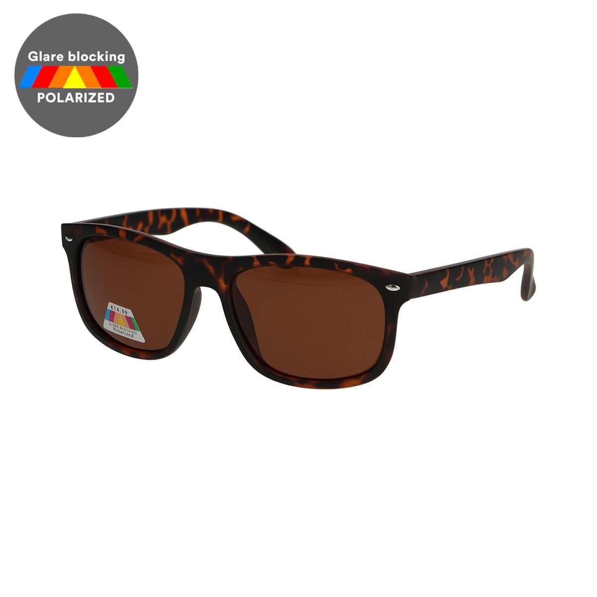 Spectrum gepolariseerde zonnebril tortoise bruin dames