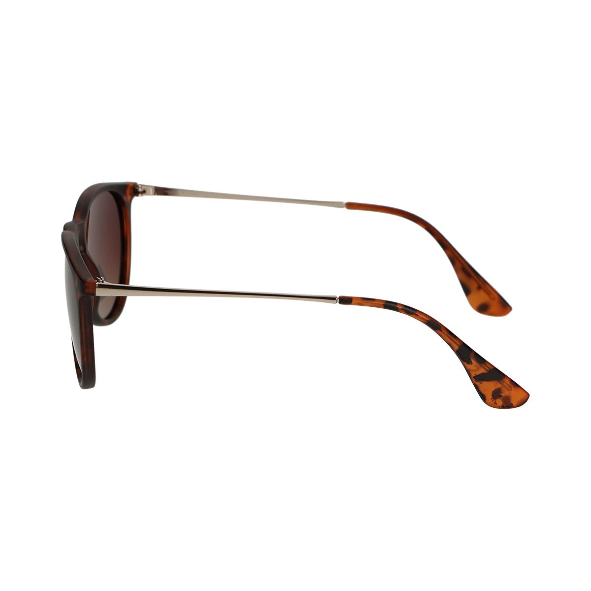 Spectrum gepolariseerde zonnebril rond tortoise goud bruin dames