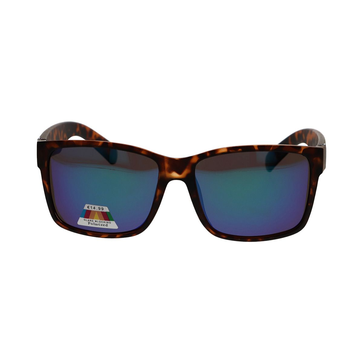 Spectrum gepolariseerde zonnebril vierkant tortoise blauw unisex