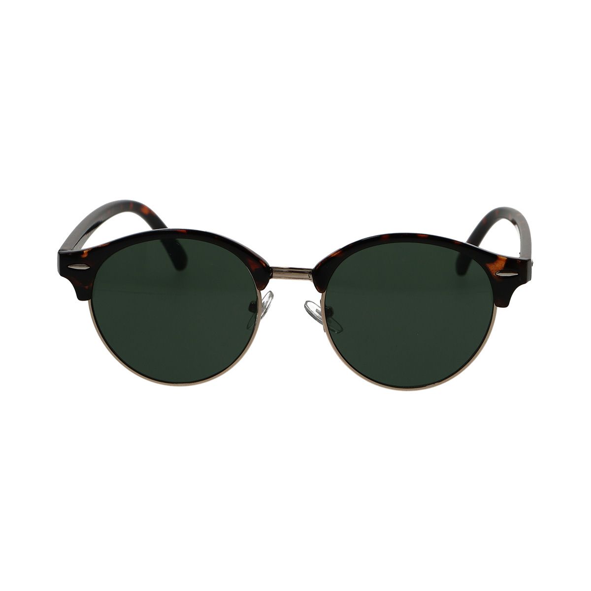 Spectrum zonnebril club rond havana goud groen unisex