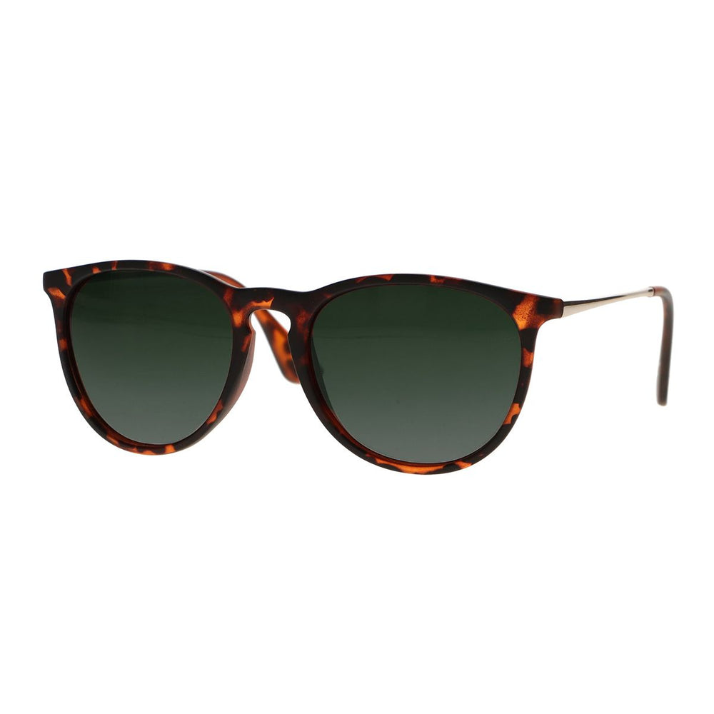 Spectrum zonnebril schildpad goud groen glas unisex
