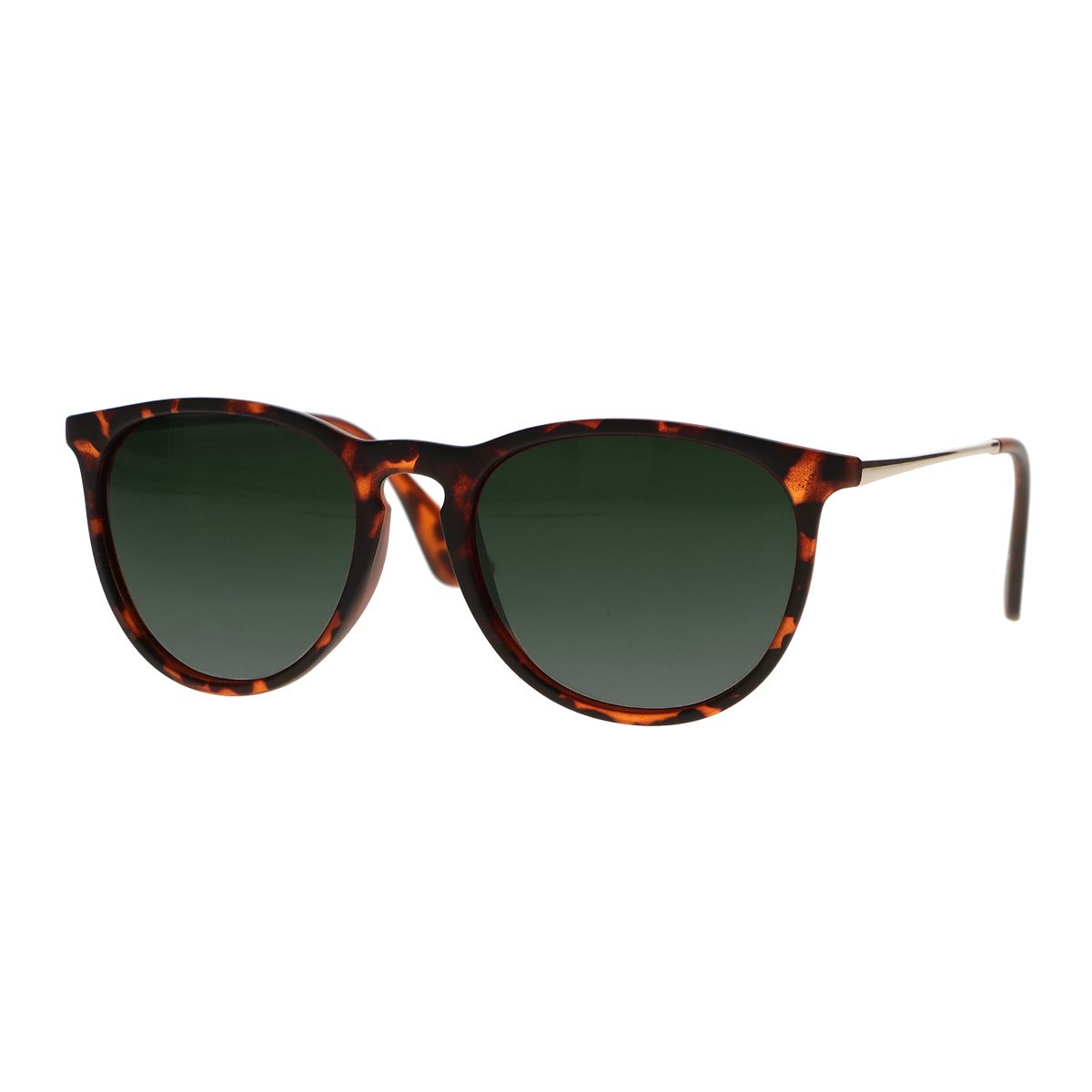 Spectrum zonnebril schildpad goud groen glas unisex