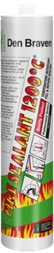 Den braven zwaluw fire sealant 1200°c | 310 ml | zwart - 10394501
