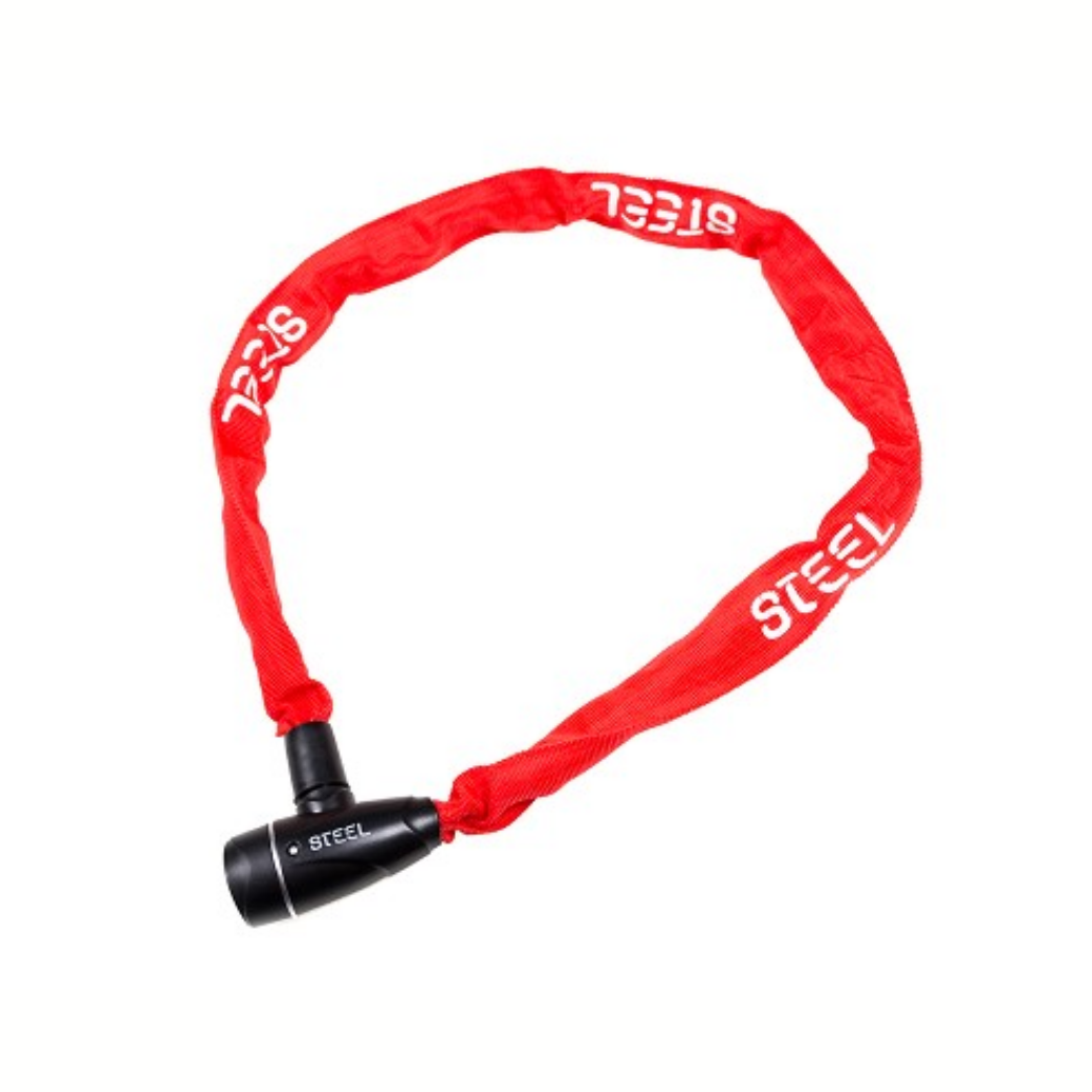 Antivol à chaîne en acier Pro Lite 5x1100, rouge