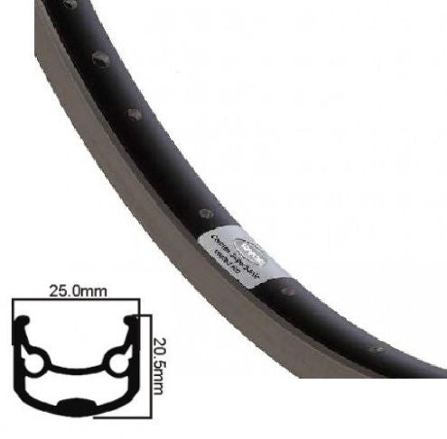 Ryde velg andra 30 28 inch (622) zwart schijf 32 gaats 14g