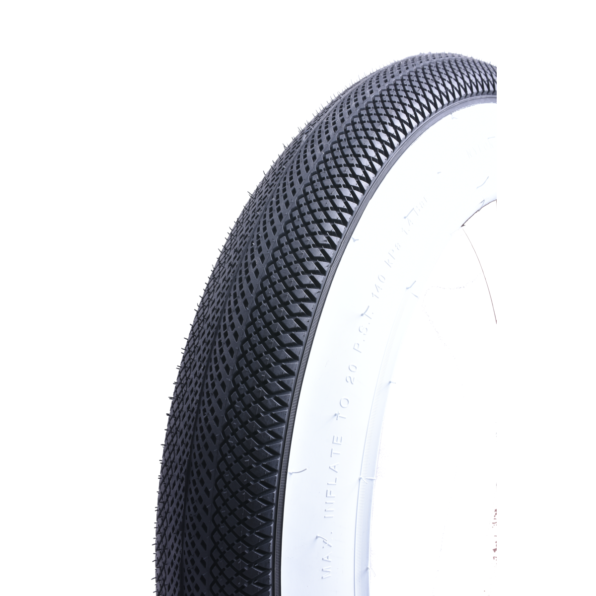 Diverse buitenband witte muur 20x4.00 | fatbike straat