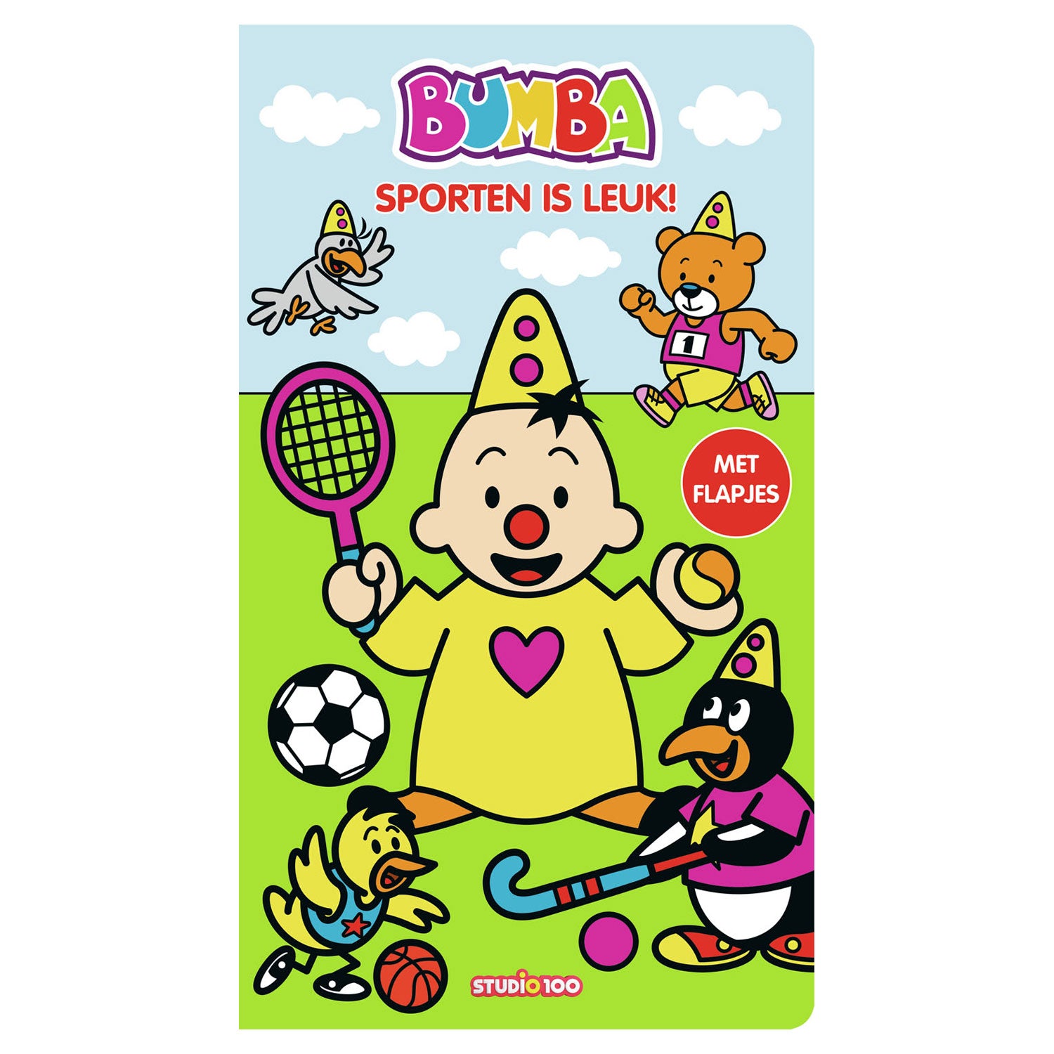 Studio 100 Kartonboek met flapjes Sporten is Leuk!