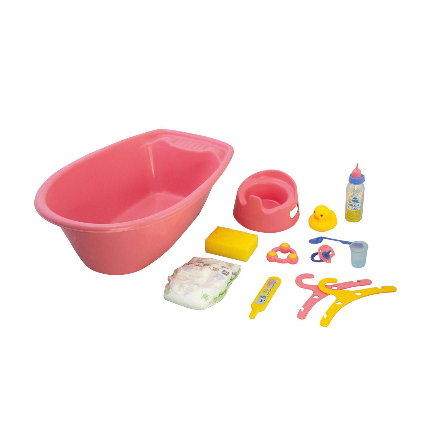 Poppenbad met accessoires