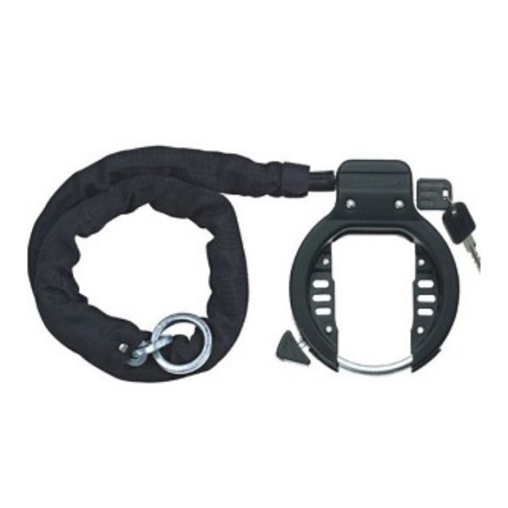 FALKX Antivol de cadre fort + chaîne enfichable 95cm (emballage atelier)