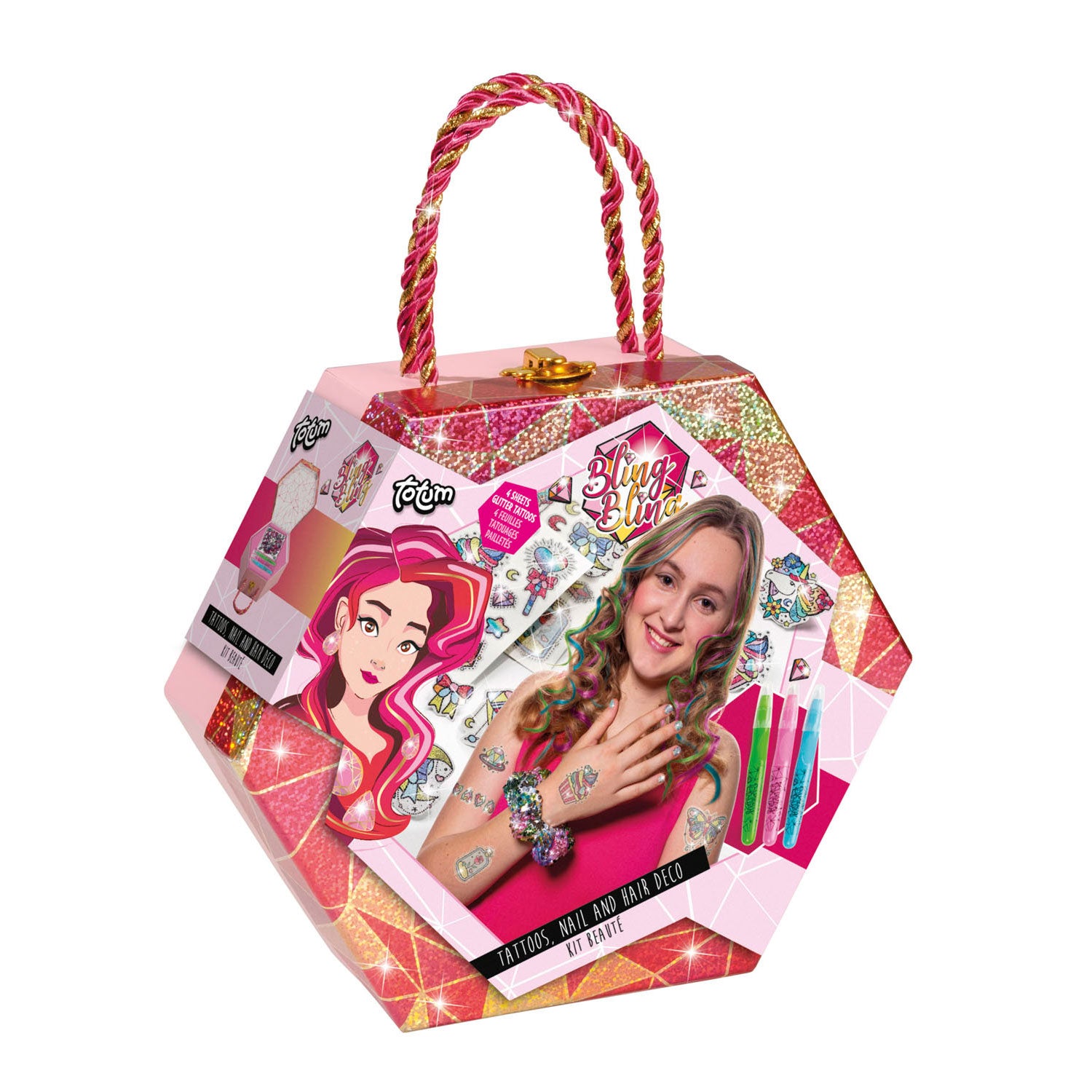 Totum Bling Bling - Haarkrijt en Glittertattoo's