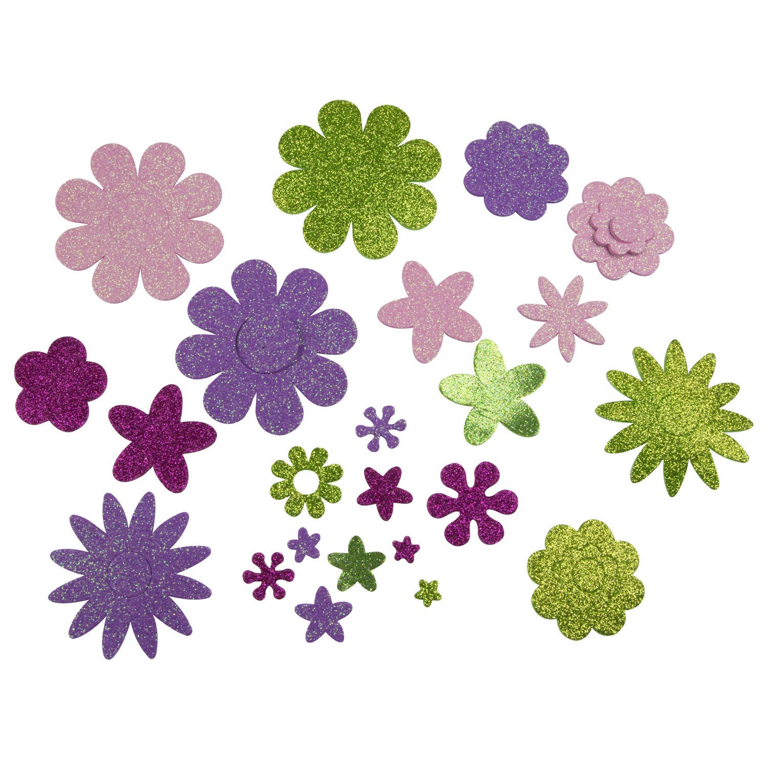 Knutselstickers Bloemen, 200st.