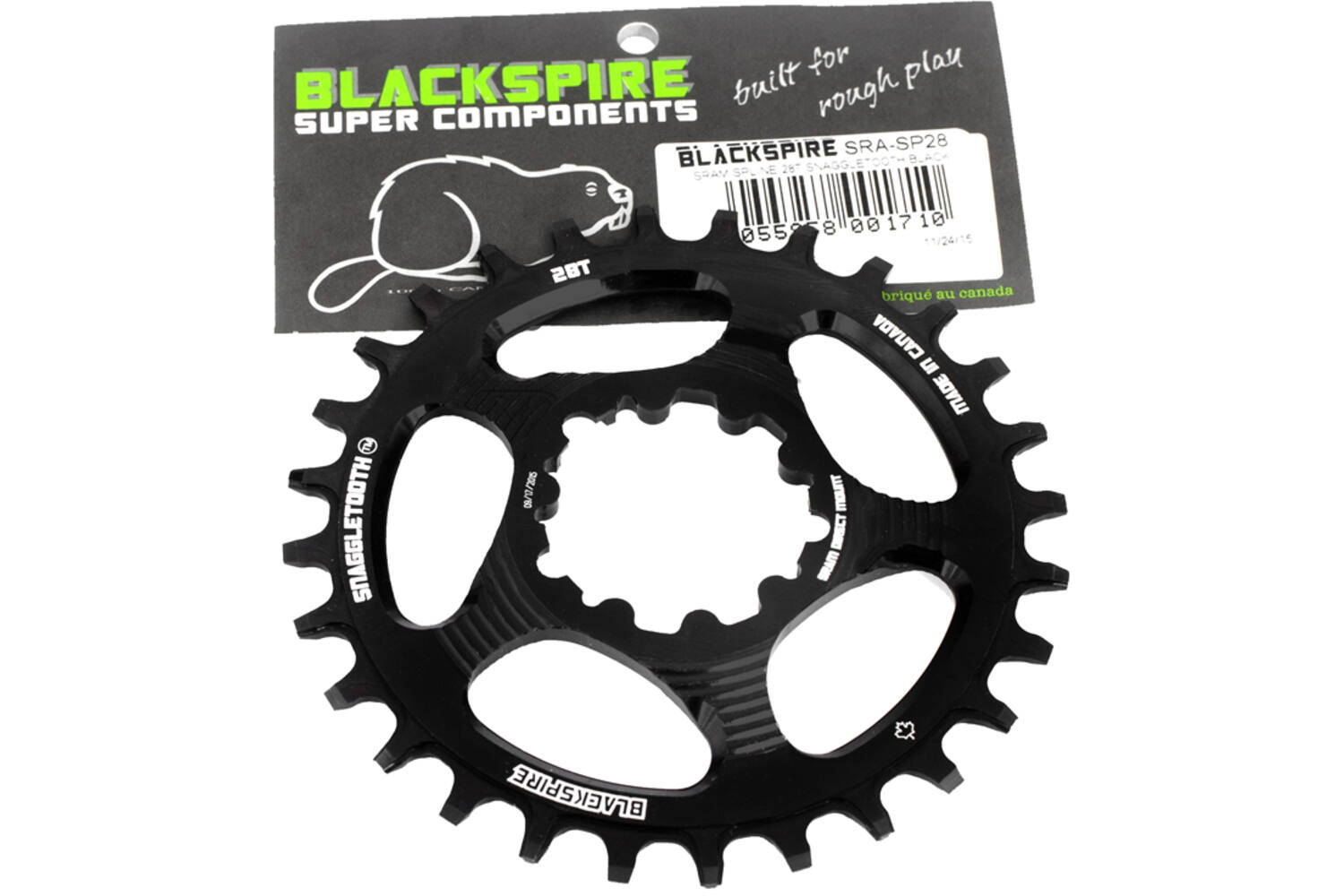Blackspire - kettingblad snaggletooth sram spline 28 6mm offset