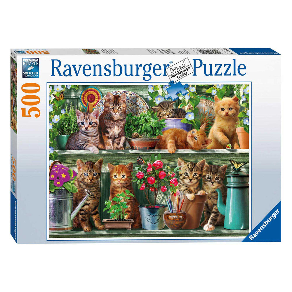 Ravensburger Puzzle Kittens on the Shelf 500 pcs.