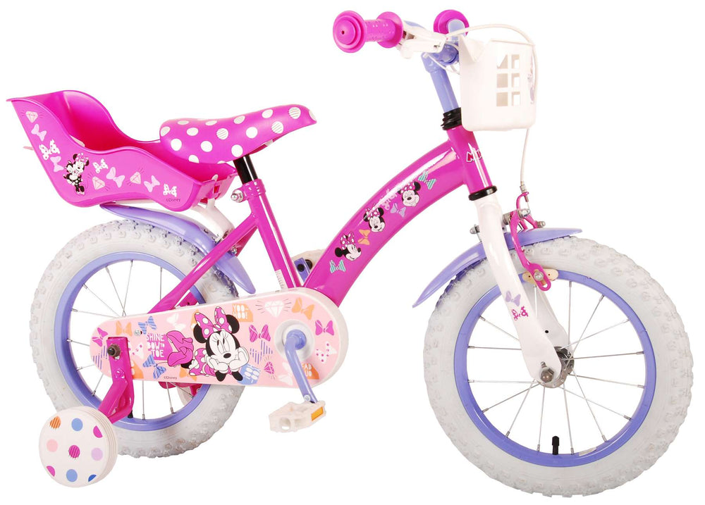 Disney Minnie schattigste ooit! - Kinderfiets - Meisjes - 14 inch - Roze