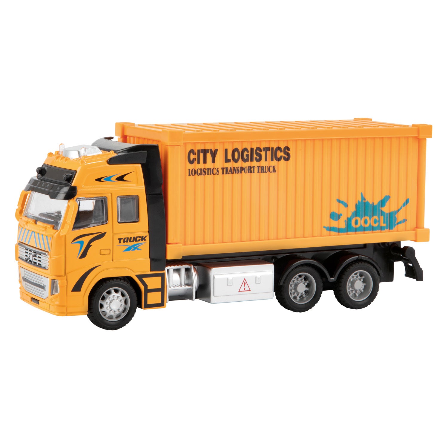 Metalen Pull-back Container Vrachtwagen 1:38