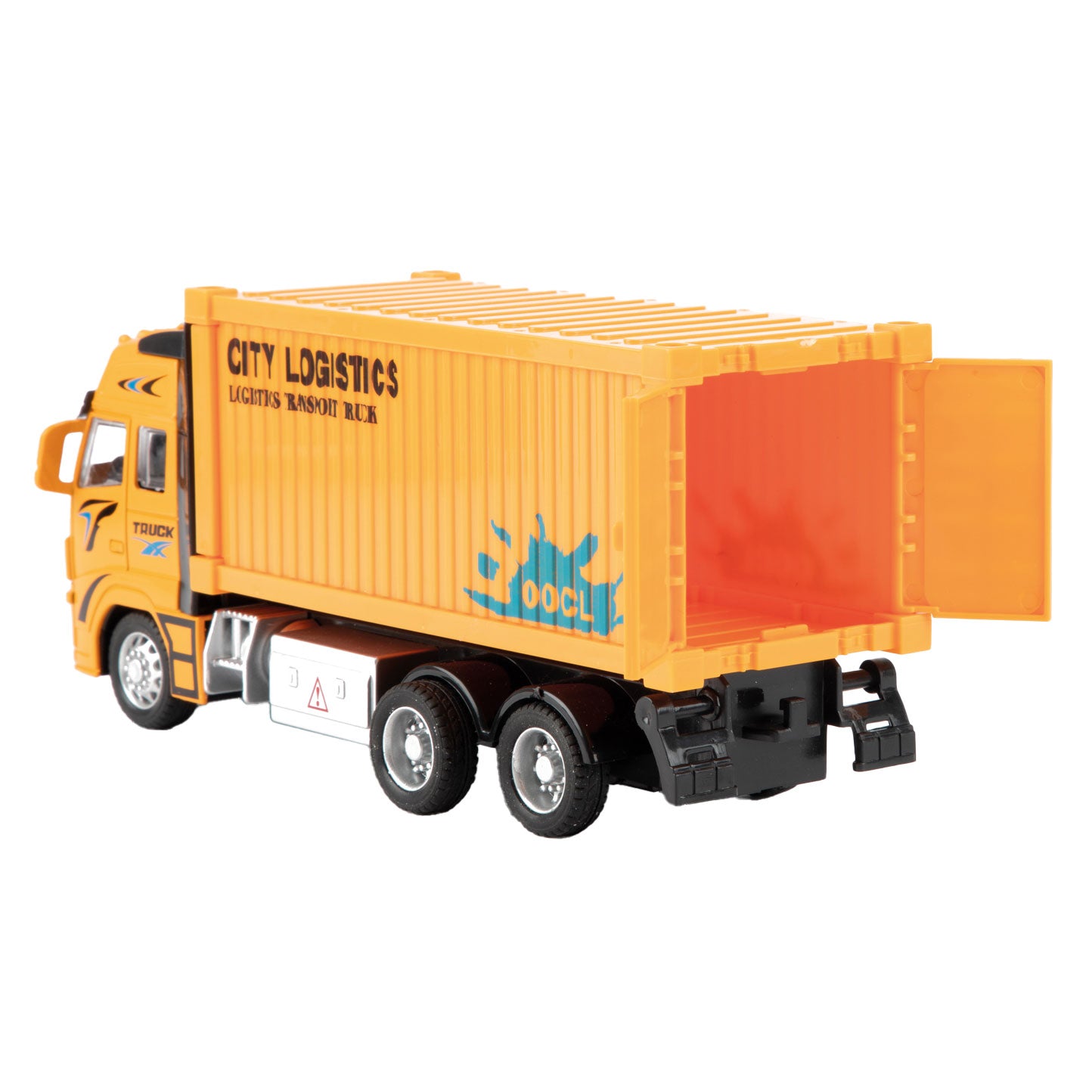 Metalen Pull-back Container Vrachtwagen 1:38