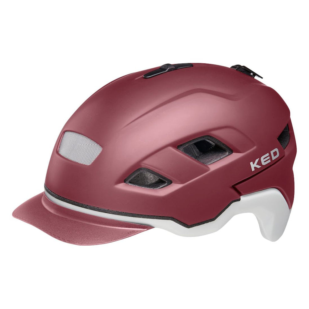 Casque de vélo KED Berlin L (56-61cm) - merlot frêne mat