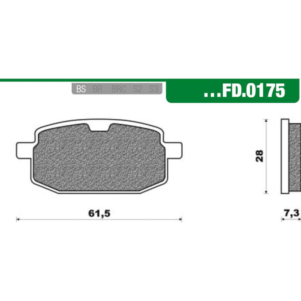 Jeu de plaquettes de frein Newfren FD0175 Yamaha Zest, Axis - Peugeot V-Clic Avant