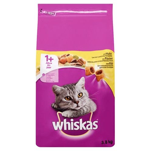 Whiskas droog volwassen kip