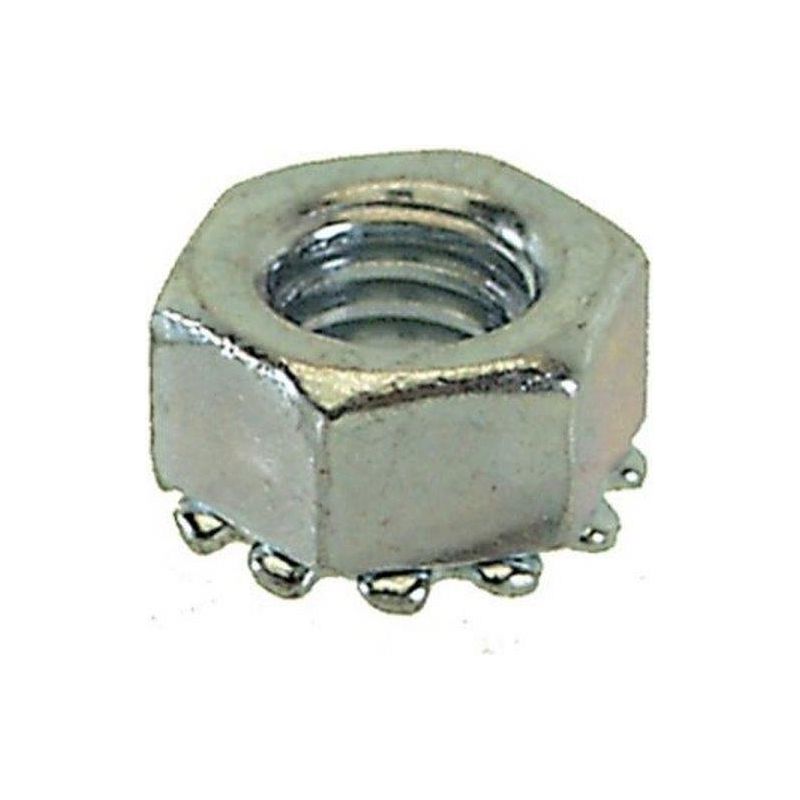 Rst Moer M6 m aangeperste tandveerring