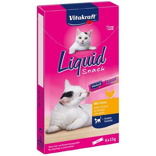 Vitakraft katten vloeibare snack kip taurine