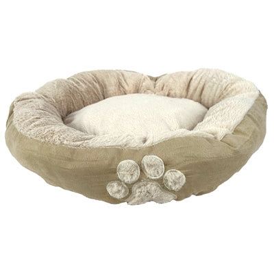 Knuffel hondenmand ovaal latte bruin