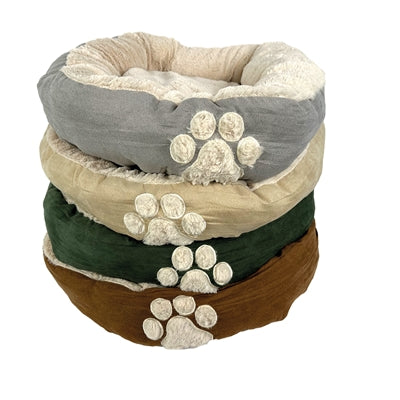 Knuffel hondenmand ovaal latte bruin