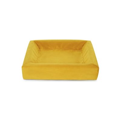 Bia bed royal fluweel hoes voor hondenmand oker