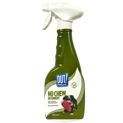 Uit! Geen kauwwerende spray