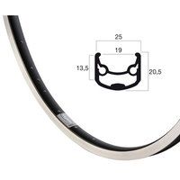 Rigida Velg 26 (559) Andra-30 36 14 Zwart (Geslepen)