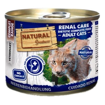 Natuurlijke grootheid katten nierverzorging dieetvoeding junior volwassen