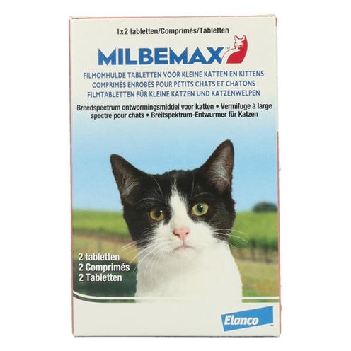 Milbemax tablet ontworming kleine kat kitten
