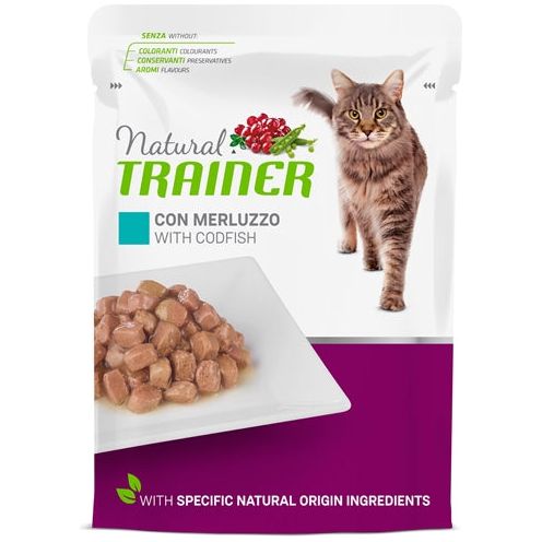 Natuurlijke trainer kat gesteriliseerde kabeljauw zakje